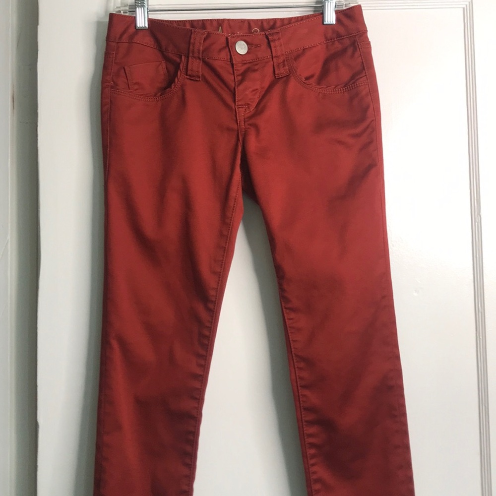 American Rag rust colored skinny pants